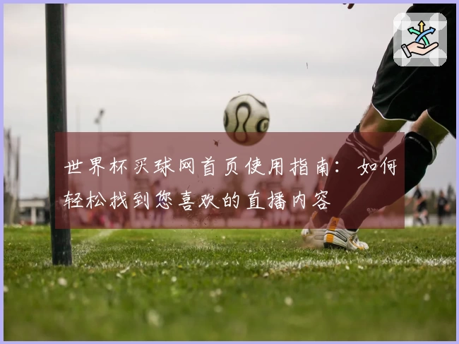 世界杯买球网首页使用指南：如何轻松找到您喜欢的直播内容