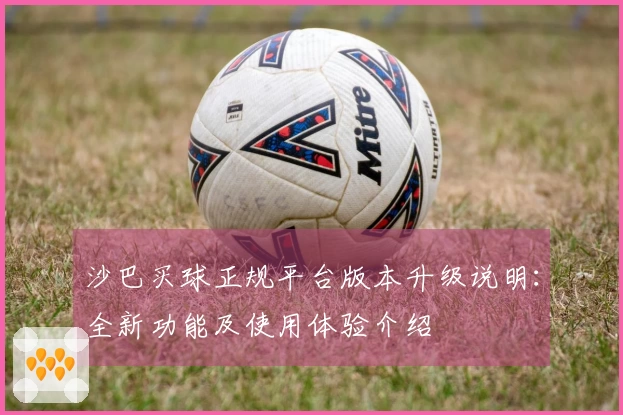 沙巴买球正规平台版本升级说明：全新功能及使用体验介绍